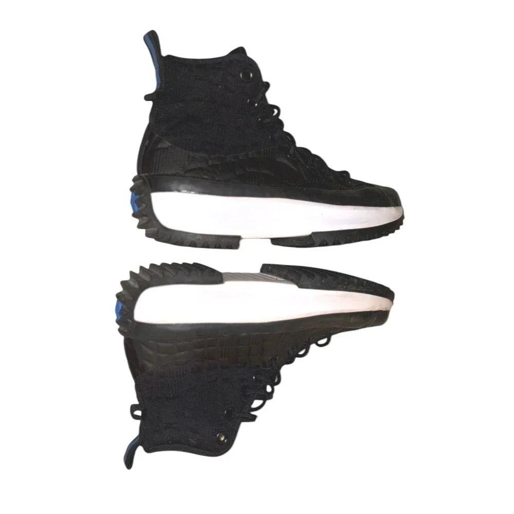 Converse Run Star Quited High Top Platform w Blue Star W 9 M 7.5